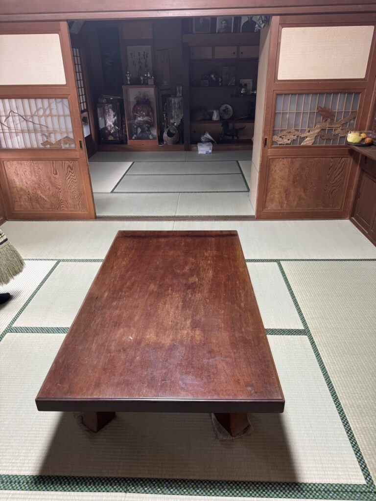 施工後の、床の間のあるお座敷